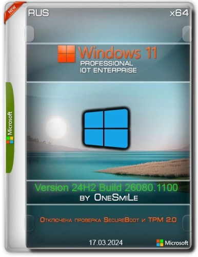 Windows 11 24H2 x64 Русская by OneSmiLe 26080.1100
