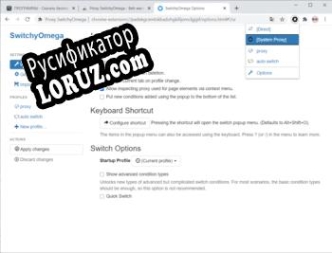 Русификатор для Proxy SwitchyOmega