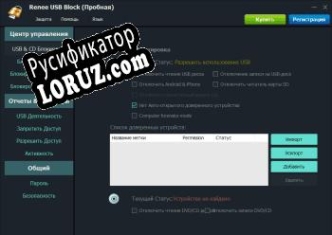 Русификатор для Renee USB Block